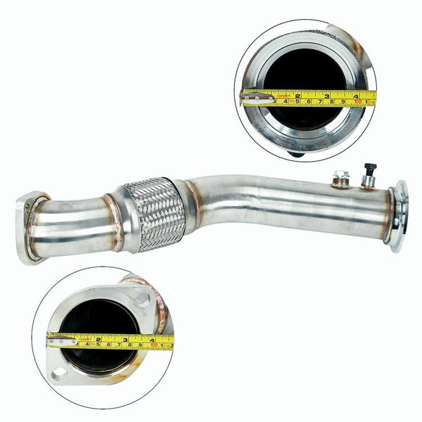 Uitlaat Downpipe voor 2004-2014 BMW 535D 335D E90 E91 E92 E60 E61 Diesel M57 Turbo Generiek