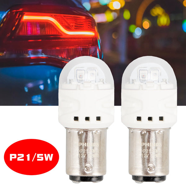 Para Philips 11499RU31B2 Ultinon Pro3100 LED-ROJO P21/5W BAY15d 12V Genérico