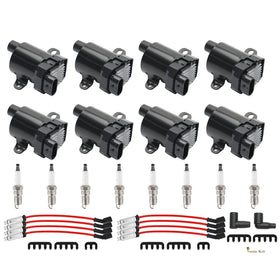 1999-2007 Chevrolet Silverado 1500 4.8L 5.3L 8Pack Ignition Coil+Spark Plug+Wires Set UF262 C1251 D585 5C1082 Generic