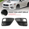 2015-2017 Subaru WRX & STi 2PCS Frente Fog Light Cover Bezel Grill Grille 57731VA000 57731VA010 Genérico