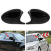 2005-2009 BMW E81 Black Side Mirror Cover Caps 51167135097 51167135098