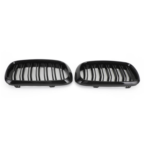 Glänzend schwarzer Dual-Front-Nierengrill, passend für BMW X5M F85 X6M F86 X5 F15 X6 F16 13–18 Generic