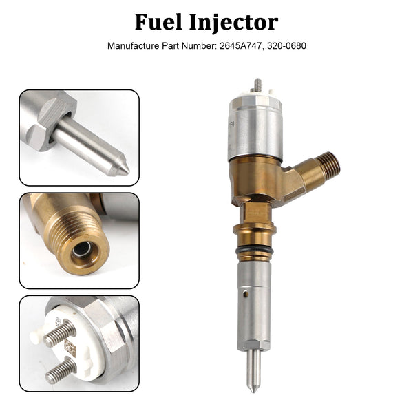 CAT pour Caterpillar Perkins C6.6 1 pièces injecteur de carburant 2645A747 320-0680 générique