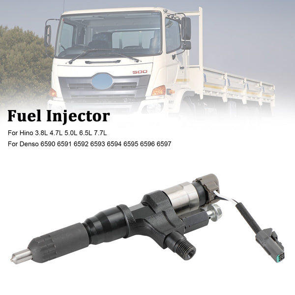 Hino 3,8 L 4,7 L 5,0 L 6,5 L 7,7 L 1 pièce d'injecteur de carburant 095000-6593 CB84034501S 095000-6590 générique