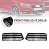2015-2018 Audi A1 8X Pair Front Bumper Fog Light Cover Grill Grille 8XA807681B Generic
