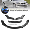 4 STKS Universele Auto Voorbumper Lip Body Kit Splitter Diffuser Protector Zwart Generiek