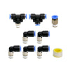 PUSH LOCK Black Vacuum Fitting Kit Turbo Wastegate & Solenoid for Turbo Vehicles