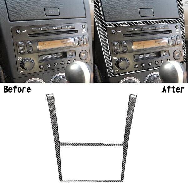 2003–2009 Nissan 350Z Kohlefaser-Innenraum-GPS-Navigationspanel-Abdeckungsverkleidung Generic
