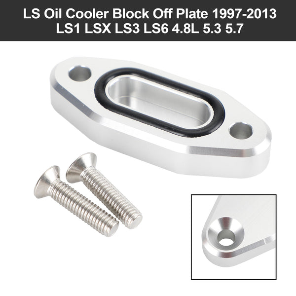 1997-2003 LS1 LSX LS3 LS6 4.8L 5.3 5.7 LS Oil Cooler Block Off Plate