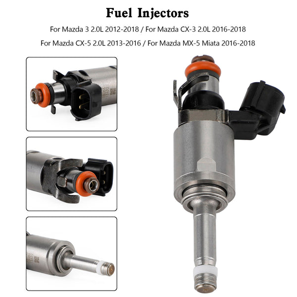 2016-2018 Mazda MX-5 Miata Fuel Injector PE01-13-250C PE01-13-250B Generic