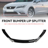 2012-2020 Seat Leon 5F Gloss Black Front Spoiler Lip Performance