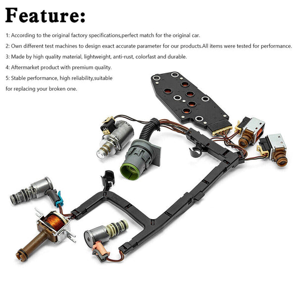 2003-2006 GM Transmisión Maestro Solenoide Kit EPC Shift TCC 3-2 PWM 4L60E 4L65E 24230298-34605A Genérico