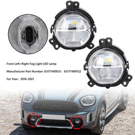 2016-2021 BMW Mini Countryman F60 Front Bumper Left & Right Fog Light Generic