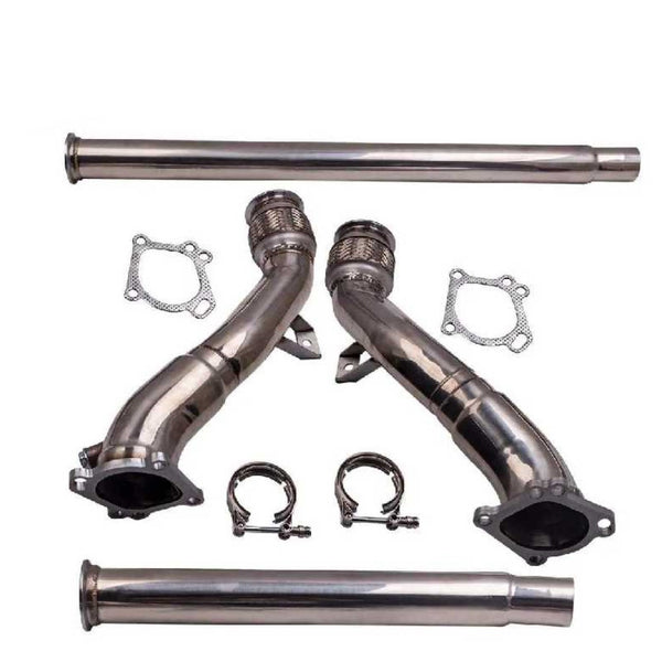 Catless Downpipe-Auspuff für 1997-2005 K04/RS6 für Audi S4 B5 A6/Allroad C5 2,7L Turbo 3