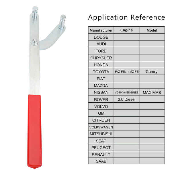 Suporte de polia de eixo de comando, engrenagem de ventilador, roda dentada de embreagem, ferramenta manual genérica