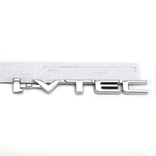 3D Metall i-VTEC Kofferraum Hinten Turbo Kotflügel Emblem Abzeichen Aufkleber Aufkleber Silber Generisch
