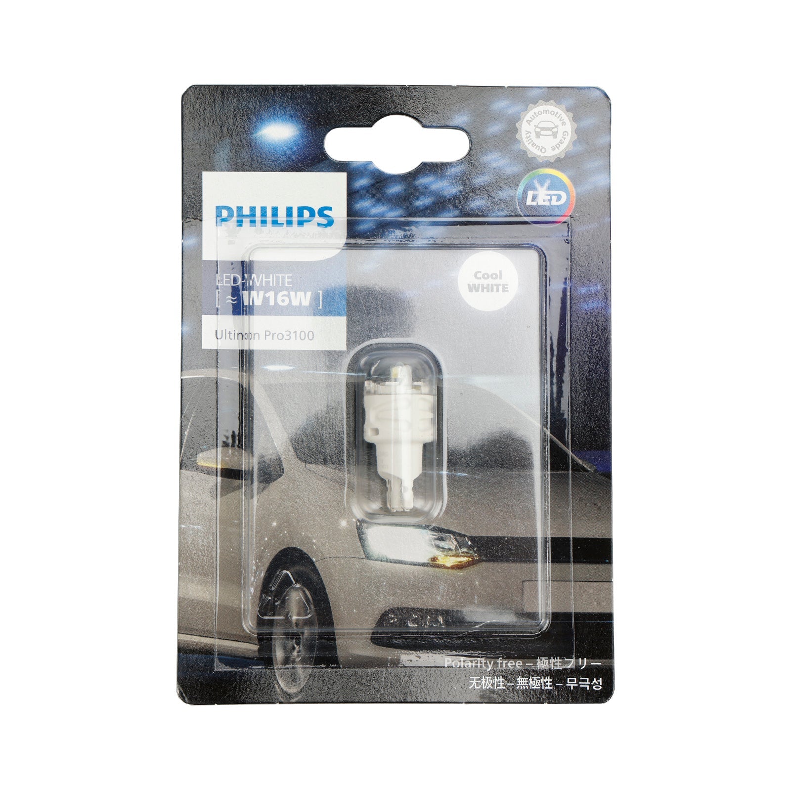 Til Philips 11067CU31B1 Ultinon Pro3100 LED-HVID W16W 6000K W2. 1x9,5d