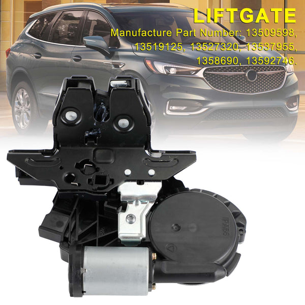 2018-2020 Chevrolet Equinox 4 Cyl 1.5L, 4 Cyl 1.6L Diesel, 4 Cyl 2.0L Rear Tailgate Lock Latch 13509598 13519125 Generic