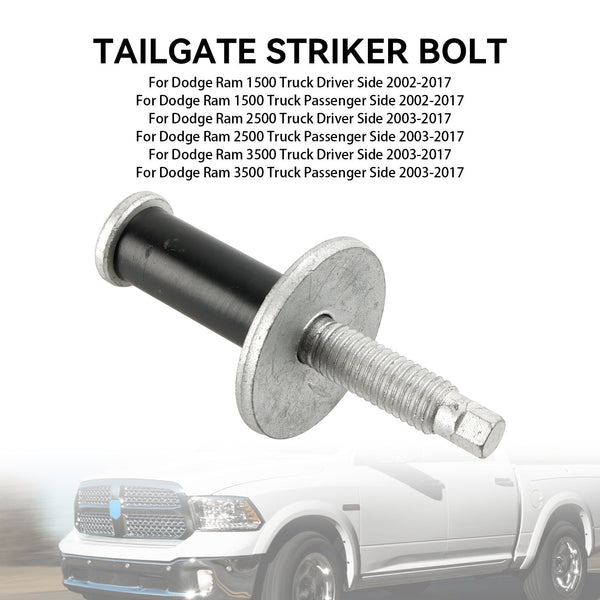 2003-2017 Dodge Ram 2500 Lastbilschaufför Passagerarsida Baklucka Stirker Spärrlås 6512878AA 6508552AA Generic