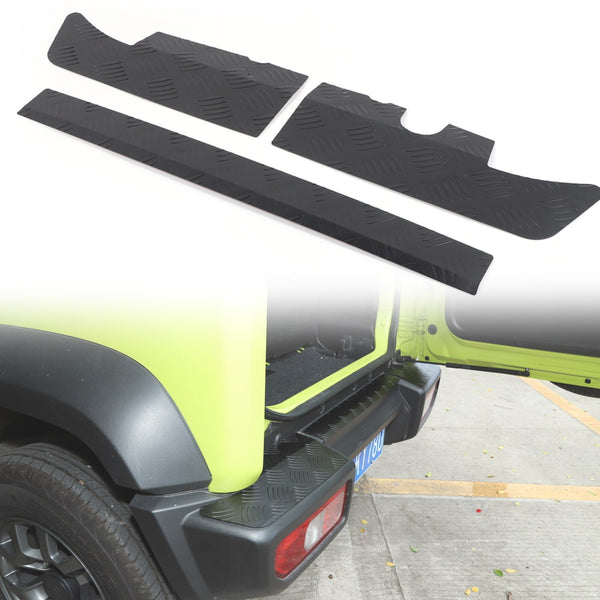 3×Black Alloy Rear Bumper Protector Guard Panel Trim For Suzuki Jimny 2019-2020 Generic