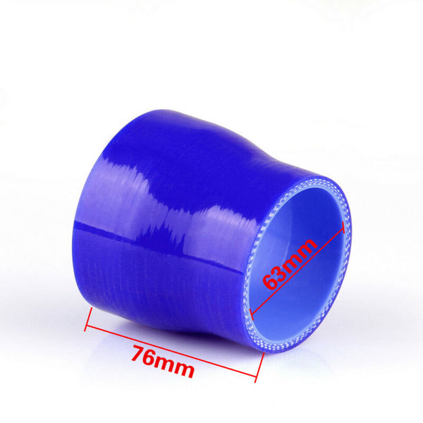 Reducers 0 Degree 63mm 76mm Silicone Pipe Hose Coupler Intercooler Turbo Intake Generic