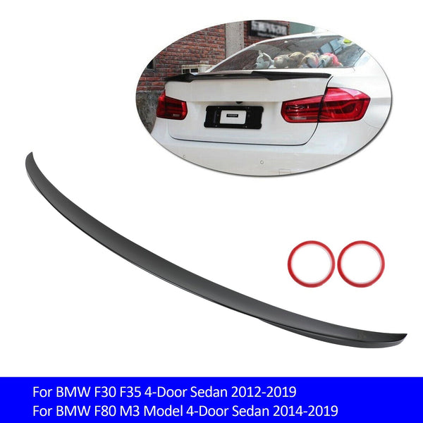 2014-2019 BMW F80 M3 Model 4-Door Sedan P Style Rear Trunk Spoiler Wing Gloss Black Generic