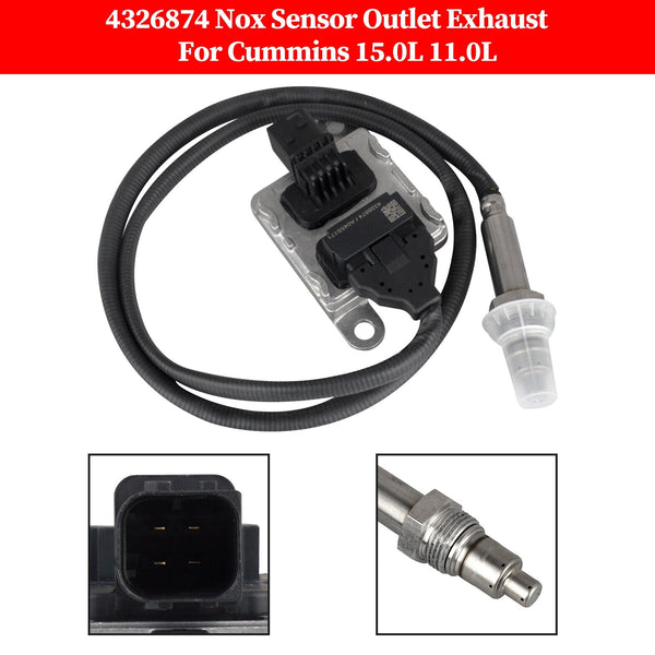 Cummins 15,0L 11,0L Kväve Oxygen Nox Sensor Utlopp Avgas 4326874 4326874RX 28729846 Generic