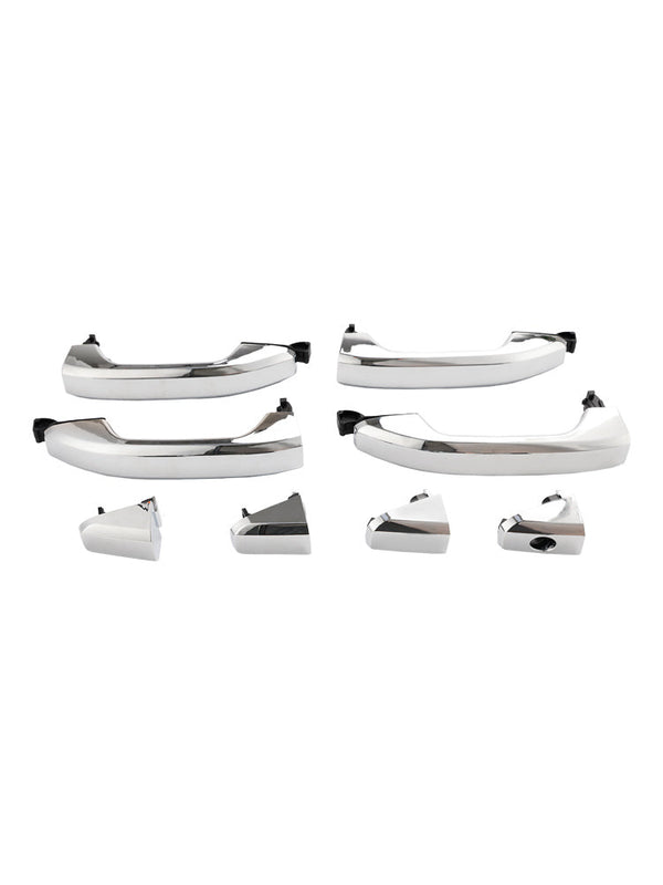 2019 GMC Sierra 1500 Limited (submodel: Base, SLE) 4pcs Exterior Door Handle Chrome 14575050