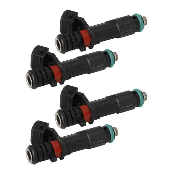 4PCS Fuel Injectors 25186566 27828W Fit 2011-2015 Chevrolet Spark 1.2L L4 /2016-2021 Beat 2016-2021 INJ675 FJ1332 25194429 C111032