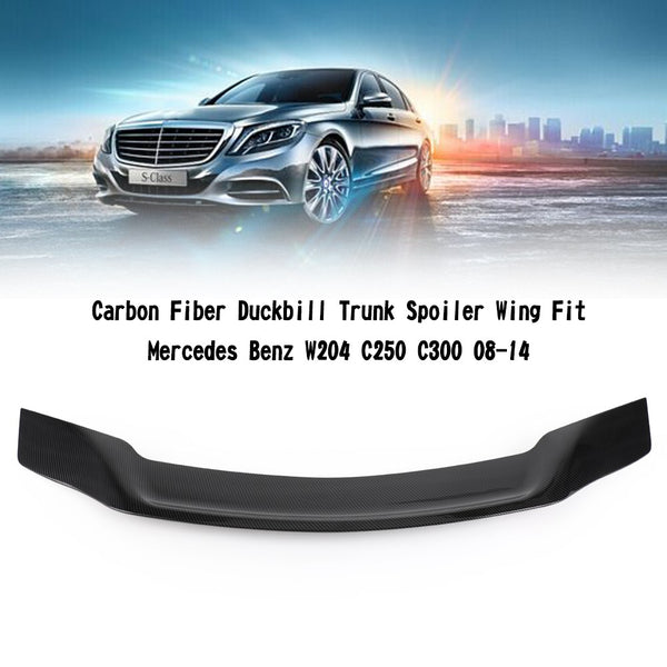 2008–2014 Benz W204 C250 C300
 Carbon Fiber Duckbill Trunk Spoiler Wing Generic
