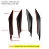 4pcs Universal Car Front Bumper Fins Body Splitter Spoiler Canards Gloss Black