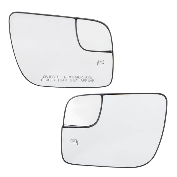 2011-2018 Ford Explorer 2x Spegelglas Uppvärmd Konvex Spotter BB5Z17K707M BB5Z17K707B Generic