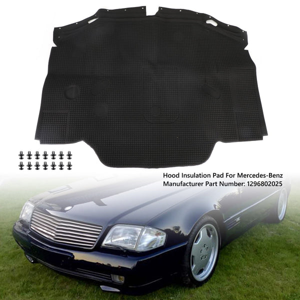 1994-2002 Mercedes-Benz SL 600 Base 6.0L V12 – Coussin isolant pour capot à gaz 1296802025 générique