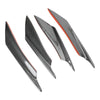 4pcs Universal Front Bumper Fins Body Splitter Spoiler Canards Carbon Fiber Look