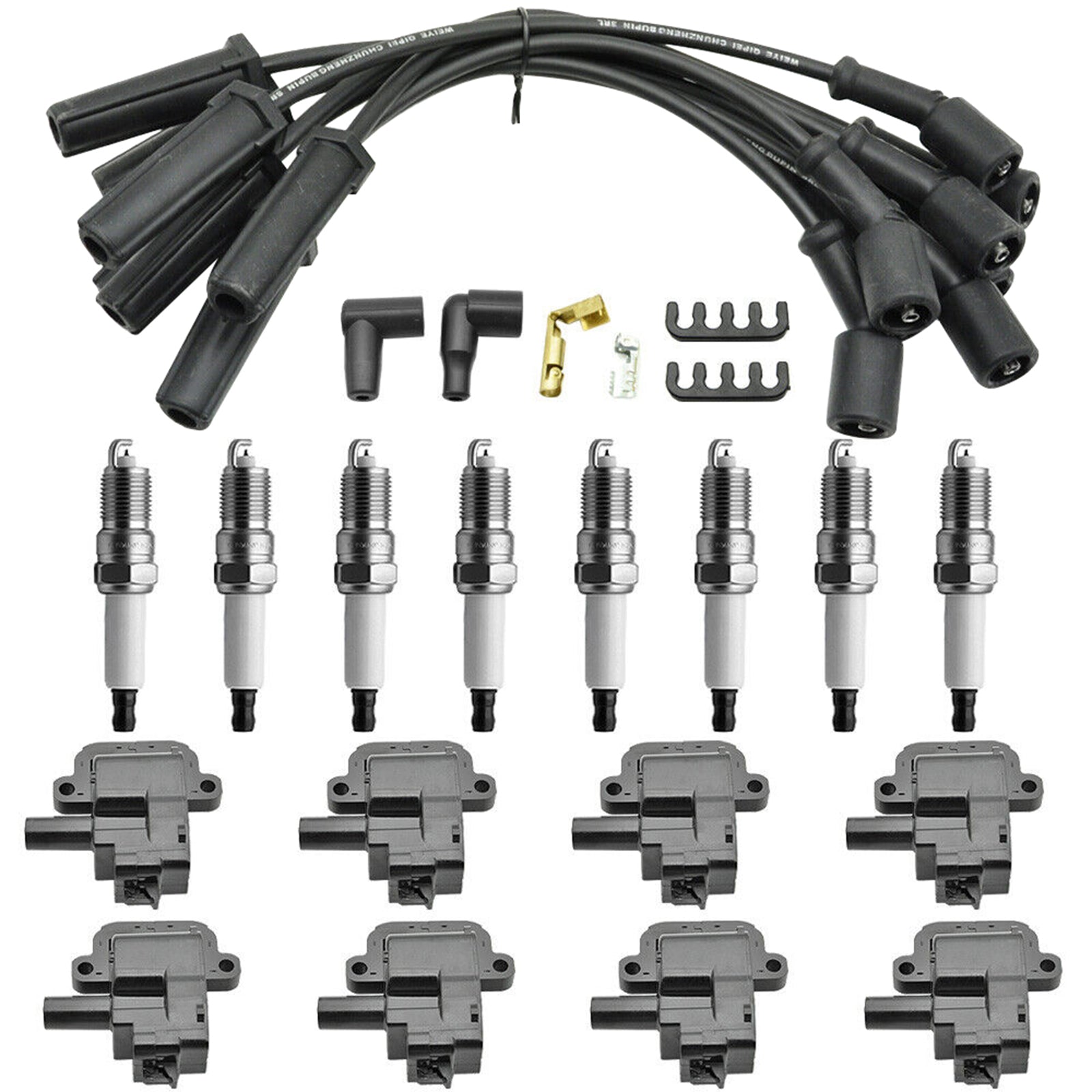 2004-2005 Cadillac CTS V V8 5,7L 8X tennspole +tennplugg +ledning D580 UF192