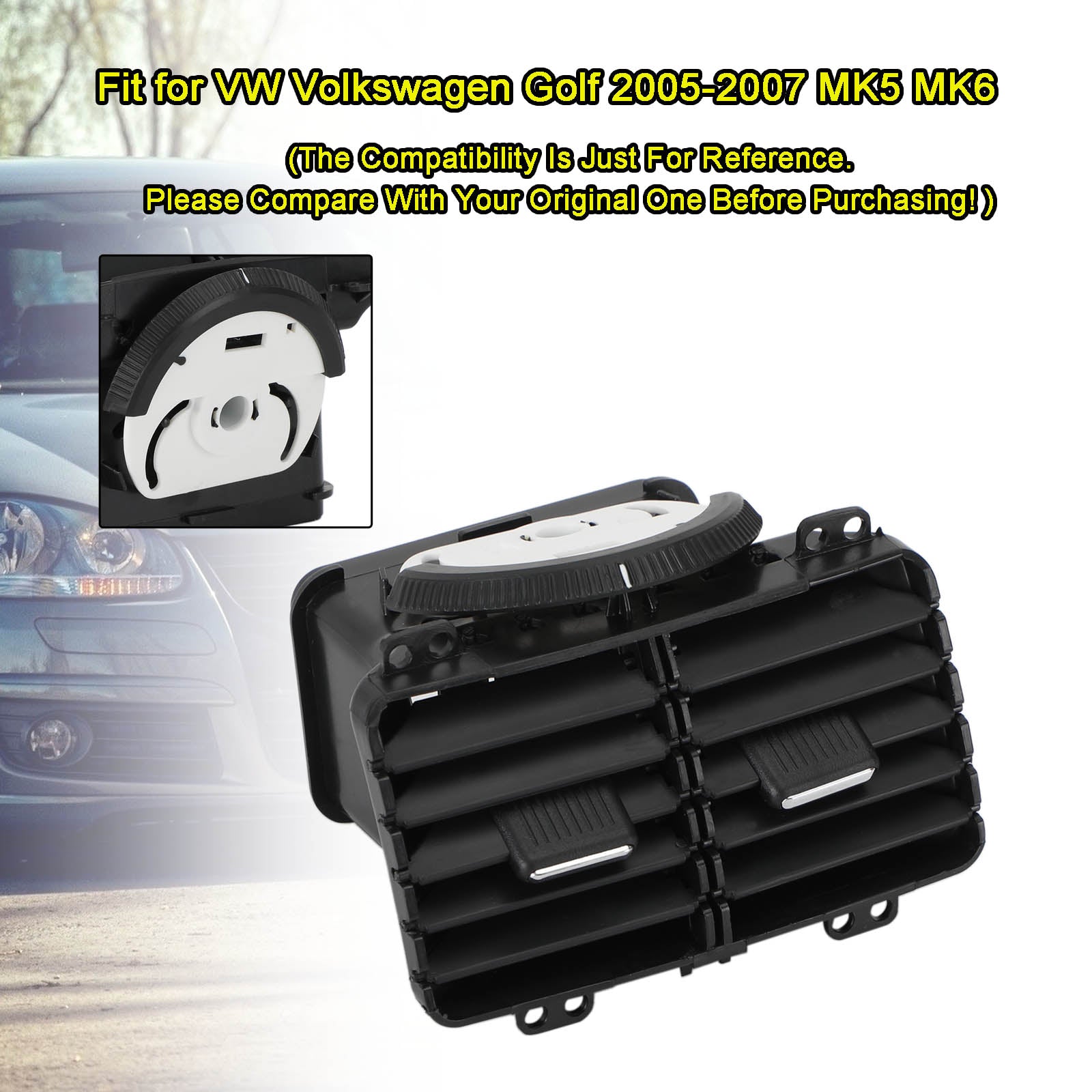 Sestava zadních ventilačních otvorů klimatizace 1KD819203 pro VW Golf GTI MK5 MK6
