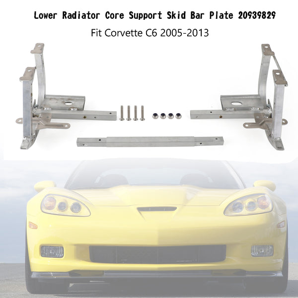 2004-2009 Cadillac XLR Chevy Lower Radiator Core Support Skid Bar Placa 20939829 15916658 Genérico