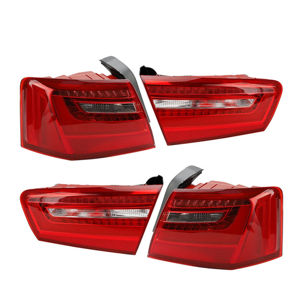 2012-2015 AUDI A6 C7 Carro 4pcs Interior Exterior LED Luz de Freio Traseira 4GD945093 4GD945094 4GD945095 4GD945096 Genérico