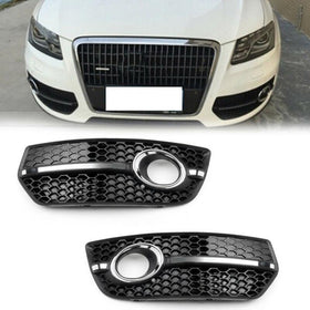 Front Bumper Grill Fog Light Lamp Covers Trim For 2009-2011 Audi Q5 Generic