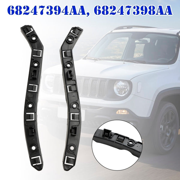 2016 Jeep Renegade (submodel: 75th Anniversary, Dawn Of Justice) Bumper Bracket Set Front Driver and Passenger Side 68247394AA 68247398AA