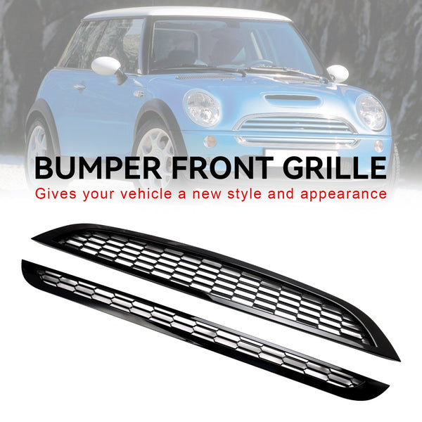 2002-2006 MINI R53 Cooper S 2PCS Honeycomb Mesh Front Grill Grill Generic