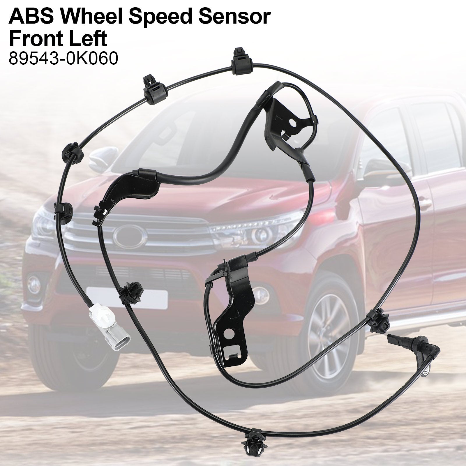 Toyota Hilux Viii Pickup 2015+ ABS Wheel Speed Sensor Front Left for 89543-0K060
