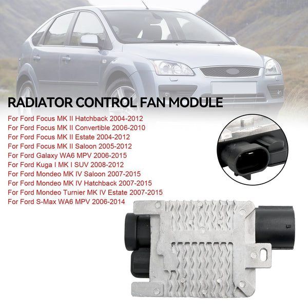 Módulo de ventilador de controle de radiador conversível Ford Focus MK II 2006-2010 1477218 1565834 1477454 genérico