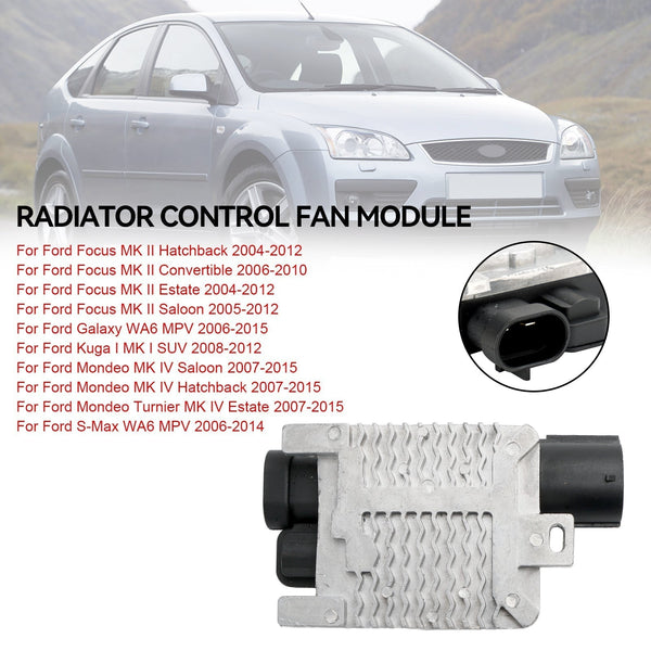 2004-2012 Ford Focus MK II Estate Radiator Control Fan Module 1477218 1565834 1477454 Generic