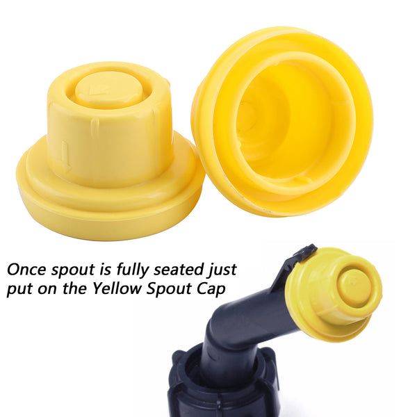 20x Replacement YELLOW SPOUT CAP Top For Fuel GAS CAN BLITZ 900302 900092 900094